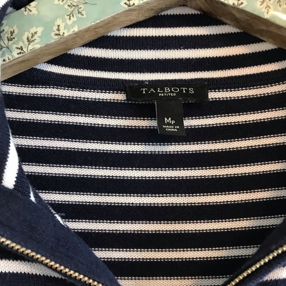 Talbots | Full Zip Knit Sweatshirt - Picture 2 of 6
